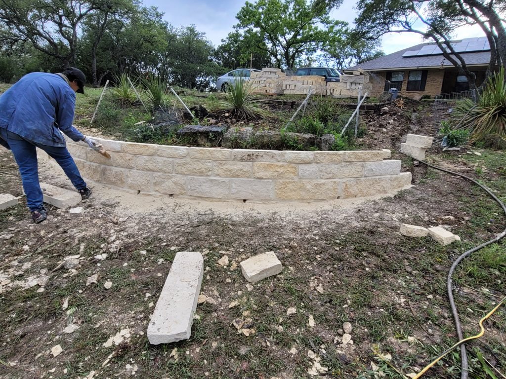 retaining wall installation san antonio