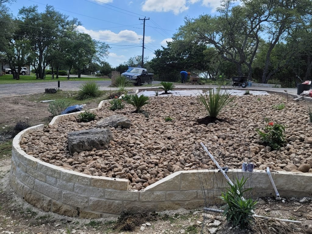 retaining wall build san antonio