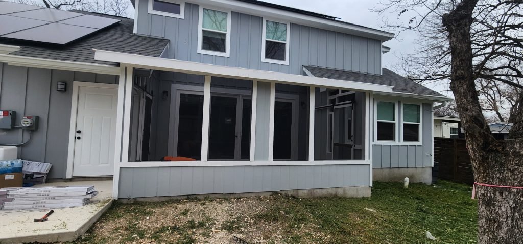sunroom patio build