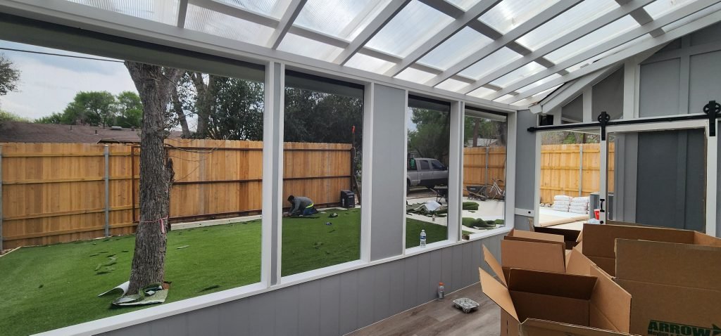 new enclosed patio build san antonio texas