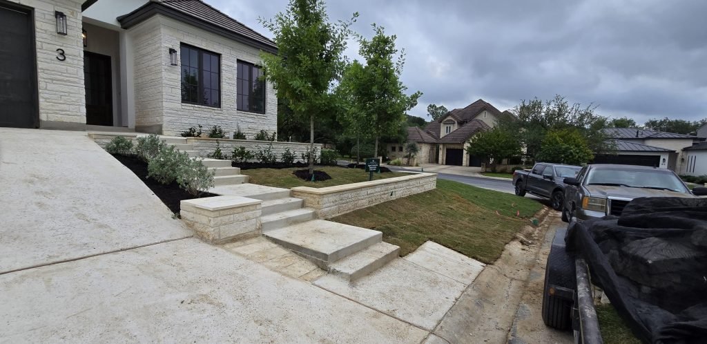 new yard for new residential home in san antonio